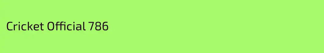 Cricket Official 786